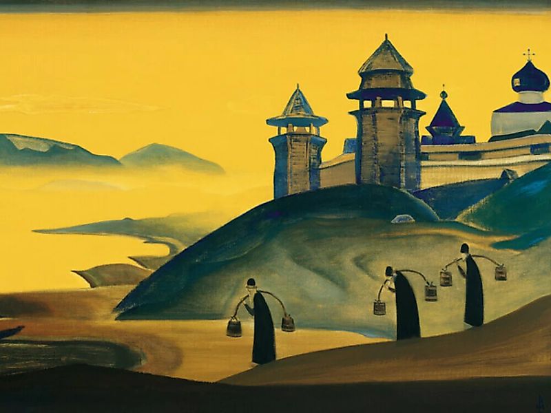 Poster / Leinwandbild - Nicholas Roerich: And We Are Trying - Ausstellungsp günstig online kaufen