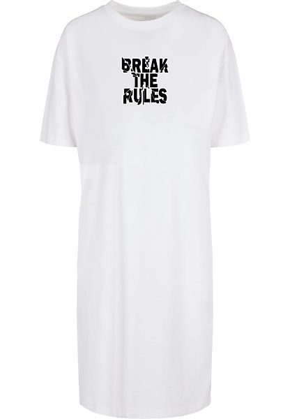 Merchcode Shirtkleid "Merchcode Damen Ladies Break The Rules 2 Oversized Sl günstig online kaufen