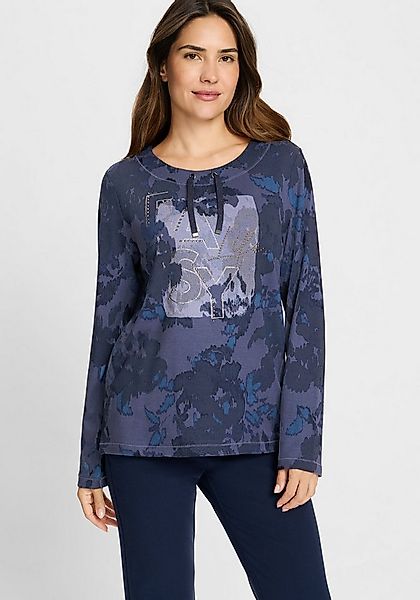 Olsen Sweatshirt (1-tlg) mit frontalem Panneaux-Print günstig online kaufen