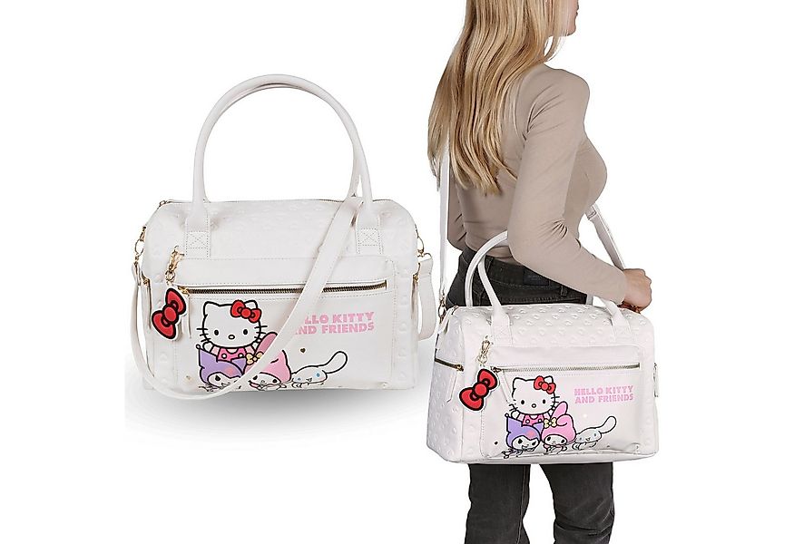 Sarcia.eu Handtasche Hello Kitty Weiße Reisetasche mit Reißverschluss 38x26 günstig online kaufen