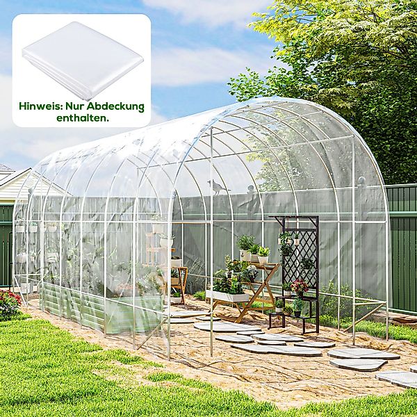 Outsunny Foliengewächshaus wasserdicht mit UV Schutz, günstig online kaufen