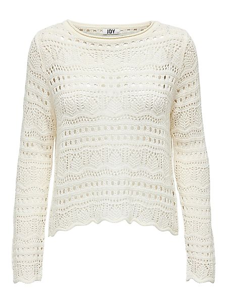 JDY Rundhalspullover Sun (1-tlg) Lochmuster günstig online kaufen