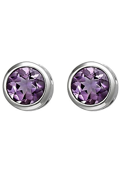 JOBO Paar Ohrstecker, 925 Silber mit Amethyst günstig online kaufen