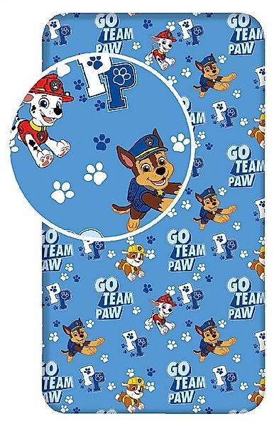 PAW PATROL Spannbettlaken Nickelodeon, Renforcé, (1 Stück) günstig online kaufen