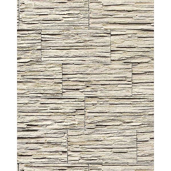EDEM 1003-33 Tapete Steintapete Naturstein Bruchstein Mauerstein hell Beige günstig online kaufen