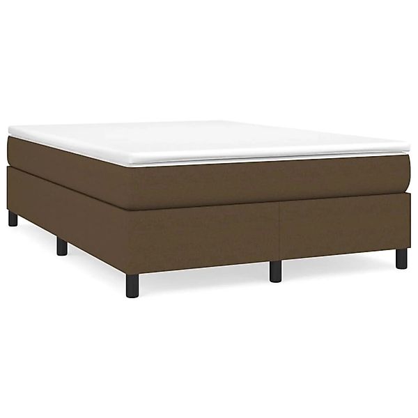 vidaXL Boxspringbett Dunkelbraun 140x190 cm Stoff1359063 günstig online kaufen