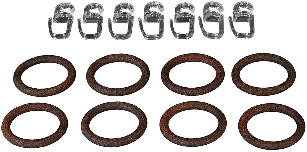 Liedeco Gardinenring, Gardinenstangen, (Set, 8-St., mit günstig online kaufen