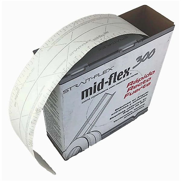 Strait-Flex Kantenprofil Mid-Flex 300 30,5m Papier Weiß Flexibler Winkel günstig online kaufen