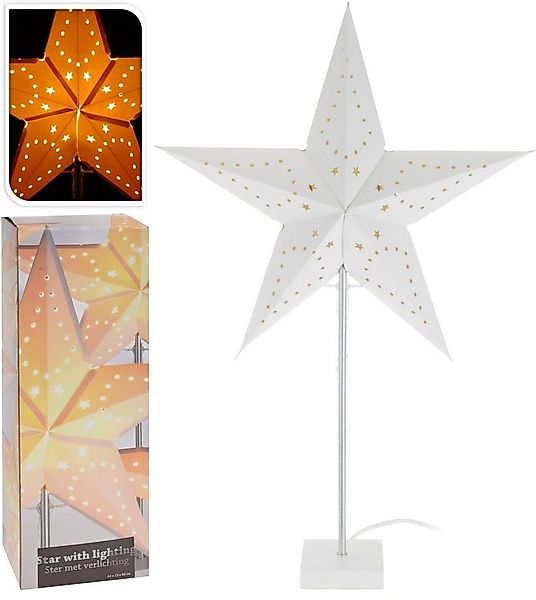 Spetebo LED Stern Sternenlampe 44x13x68 cm - Star with lighting -, An / Aus günstig online kaufen
