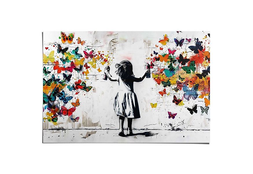 Reinders! Poster Wolke von Schmetterlingen, Kinderzimmer - Mehrfarbig - 150 günstig online kaufen