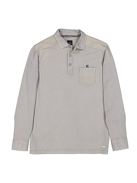 Engbers Langarm-Poloshirt engbers Herren Polo-Shirt regular, Hellgrau günstig online kaufen