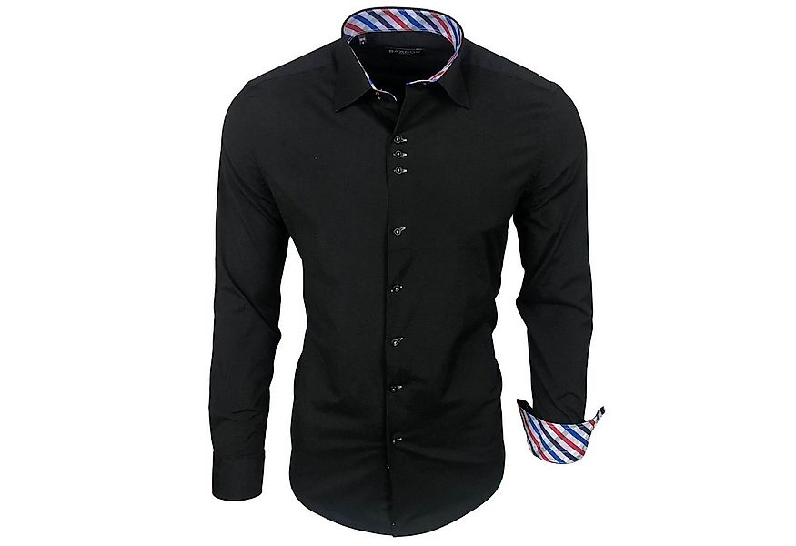 Baxboy Langarmhemd Baxboy Herren Kariert Hemd Kentkragen Langarm Business K günstig online kaufen