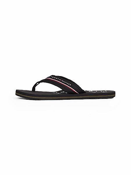 Tommy Hilfiger Zehentrenner "TOMMY HILFIGER WEB BEACH SANDAL", Sommerschuh, günstig online kaufen
