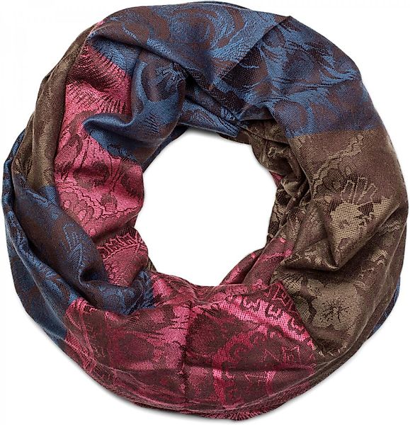 styleBREAKER Loop Loop mit Hibiskus Blüten günstig online kaufen