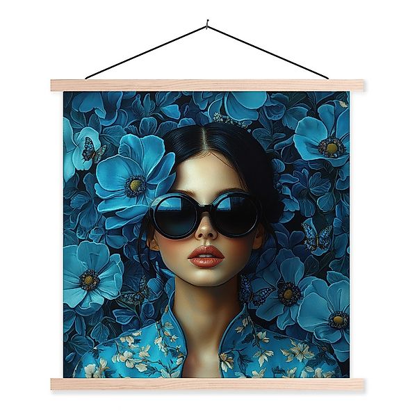 MuchoWow Poster Frau - Blumen - günstig online kaufen