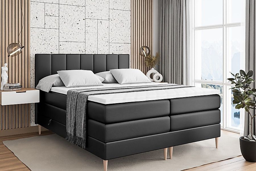ALTDECOR Boxspringbett MOETI-F KING (Multipocket-Matratze H4, günstig online kaufen