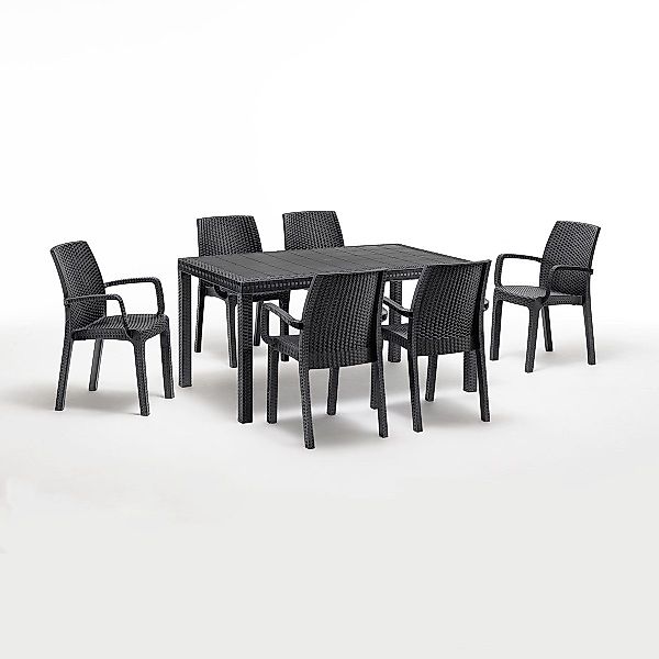 Bica Garten-Essgruppe Verona Gastro Gartenmöbel-Set Esstisch günstig online kaufen