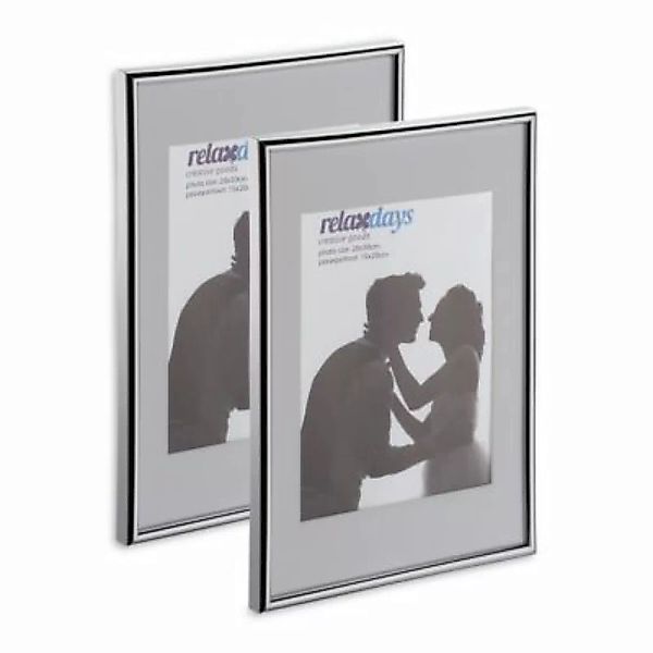 relaxdays Bilderrahmen 2er Set 20x30 cm silber günstig online kaufen
