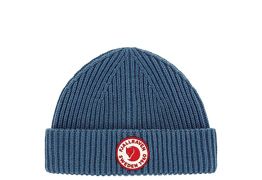 Fjällräven Strickmütze Lite Logo Hat - Mütze (indigo blue) günstig online kaufen