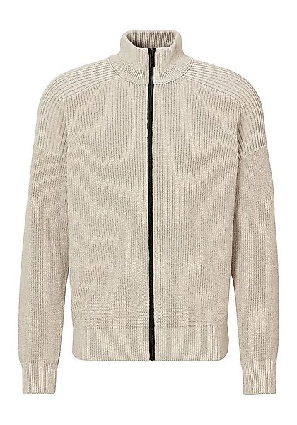 BOSS ORANGE Strickjacke Kalandrio mit kontrastfarbigem Reißverschluss günstig online kaufen