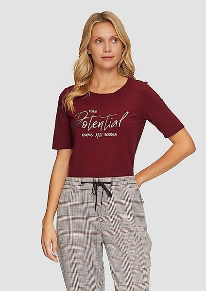 s.Oliver Kurzarmshirt T-Shirt mit Frontprint im günstig online kaufen