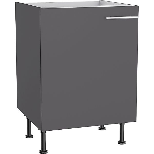 Optifit Küchen-Spülenunterschrank Ingvar420 60 x 87 x 58,4 cm Anthrazit Mat günstig online kaufen