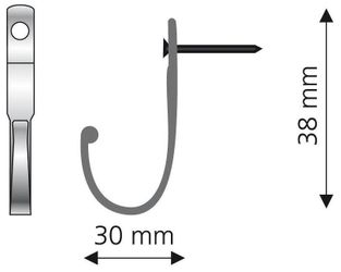 Liedeco Zierhaken für Vorhänge günstig online kaufen