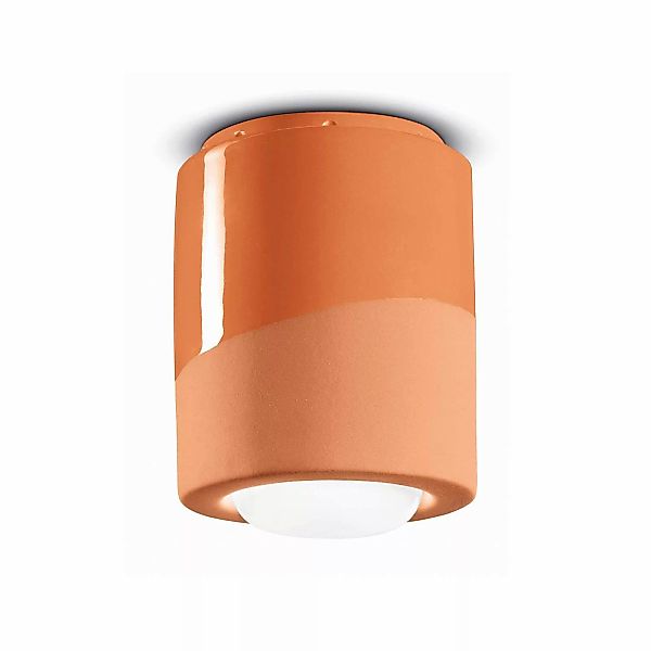 Deckenlampe PI, zylindrisch, Ø 12,5 cm orange günstig online kaufen