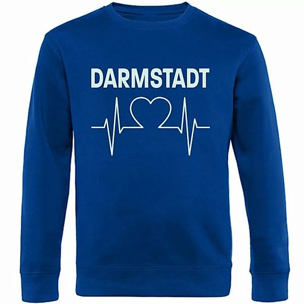 multifanshop Sweatshirt Darmstadt - Herzschlag - Pullover günstig online kaufen