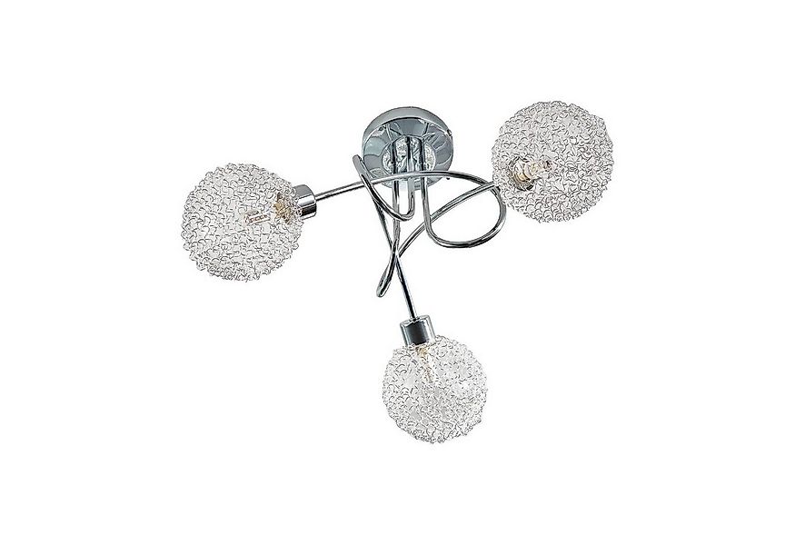 Lindby Deckenleuchten Ticino, Metall, Chrom IP20, 3 x 28 W günstig online kaufen