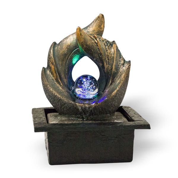 Lemodo Zimmerbrunnen Tischbrunnen mit drehender Kugel günstig online kaufen