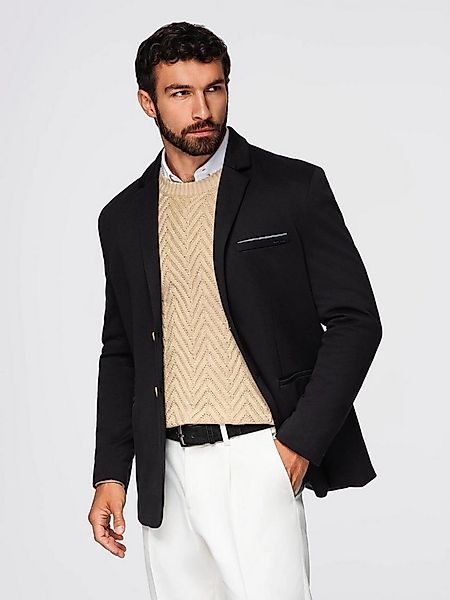 OMBRE Anzugsakko Herren Strickblazer in Slim-Fit-Passform günstig online kaufen