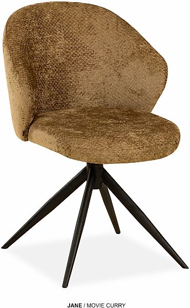 OMG Design Esszimmerstuhl "Jane" (Set) 2 Stk. Stoff Drehstuhl mit auto-retu günstig online kaufen