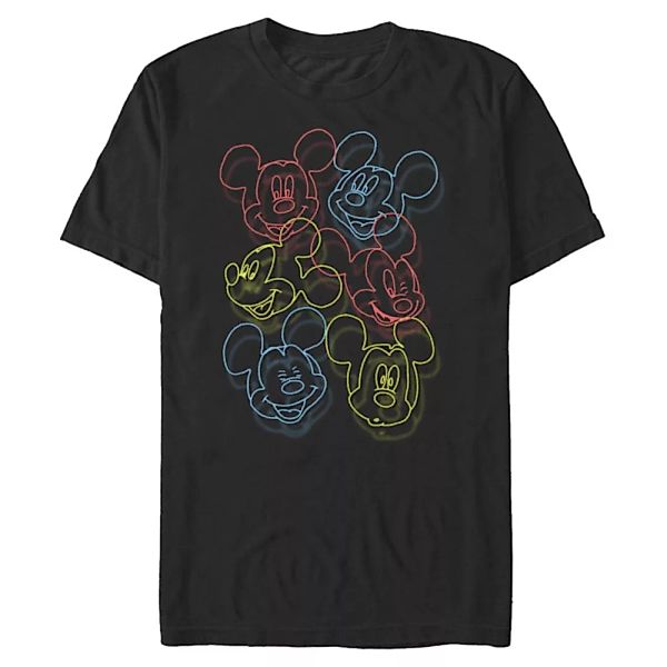 Disney - Micky Maus - Micky Maus Neon Heads - Männer T-Shirt günstig online kaufen