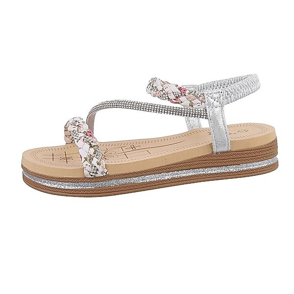 Ital-Design Damen Freizeit Riemchensandalette (86017025) Keilabsatz/Wedge günstig online kaufen
