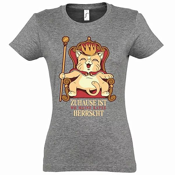 Youth Designz T-Shirt Meine Katze Herrscht Zuhause Damen T-Shirt mit lustig günstig online kaufen