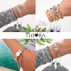 THIORA Charm-Armband Set Charmband Collection (Mesh günstig online kaufen