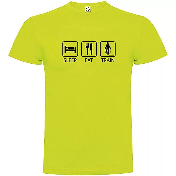 Kruskis Sleep Eat And Train Kurzärmeliges T-shirt 3XL Light Green günstig online kaufen