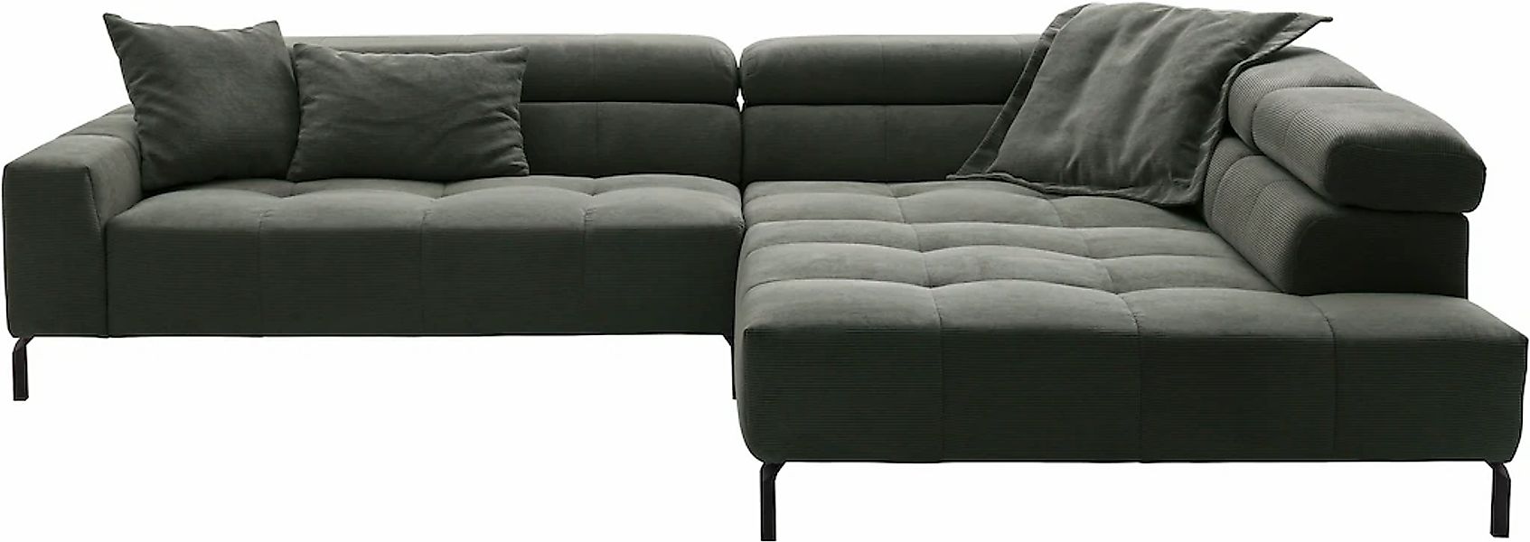 Places of Style Ecksofa "Cleveland, L-Form, incl. Kopfteilverstellung, Brei günstig online kaufen