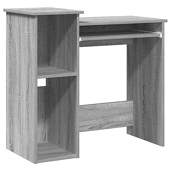 vidaXL Schreibtisch mit Regal Grau Sonoma 84x40x78 cm Holzwerkstoff 860450 günstig online kaufen