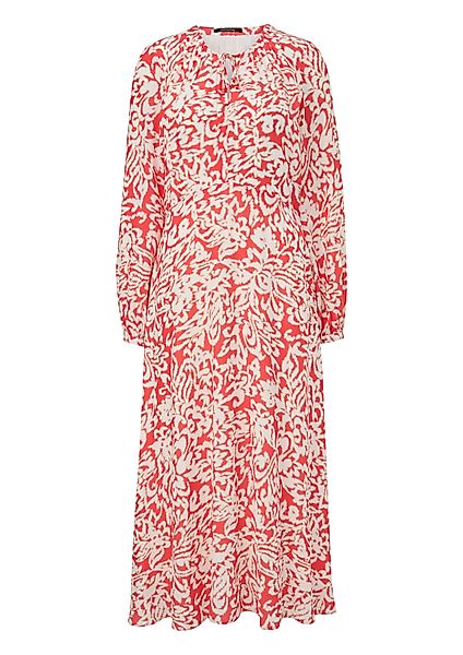 Comma Maxikleid Midikleid mit Crêpestruktur Blende günstig online kaufen