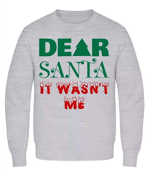 Dear Santa It Wasn't Me · Männer Pullover günstig online kaufen