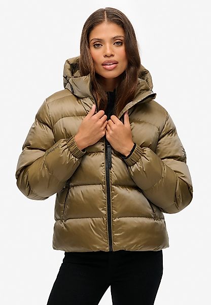 Superdry Steppjacke "HOODED LUXE SPORTS PUFFER", mit Kapuze günstig online kaufen