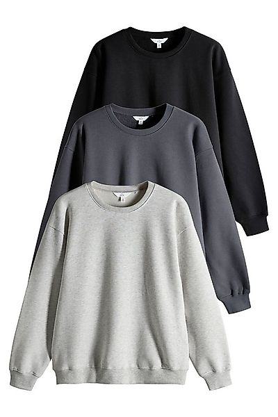 The Set Sweater The Set Relaxed Fit Sweatshirts, 3 Stk. (3-tlg) günstig online kaufen