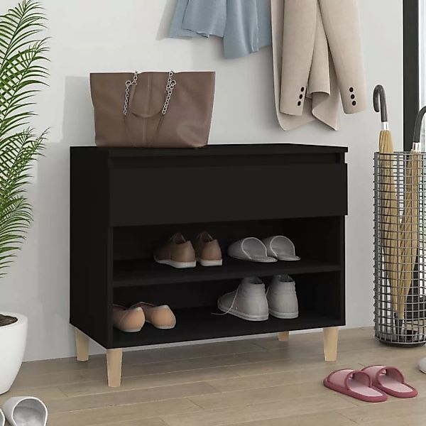 Vidaxl Schuhregal Schwarz 70x36x60 Cm Holzwerkstoff günstig online kaufen