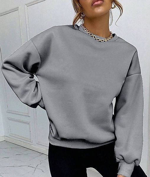 RMK Rundhalspullover Damen Pulli Pullover Hoodie günstig online kaufen