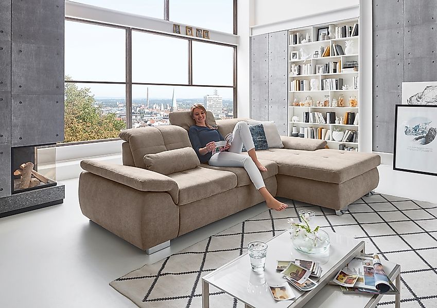 Die PlanBar Ecksofa "MP-IN16037 L-Form mit Kaltschaum-Polsterung", mit Sitz günstig online kaufen