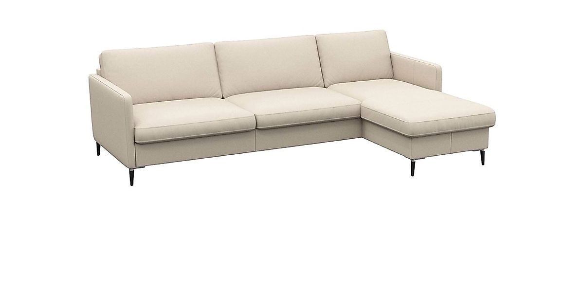 FLEXLUX Ecksofa "Fiore, super Sitzkomfort durch Kaltschaum im Sitz, L-Form" günstig online kaufen