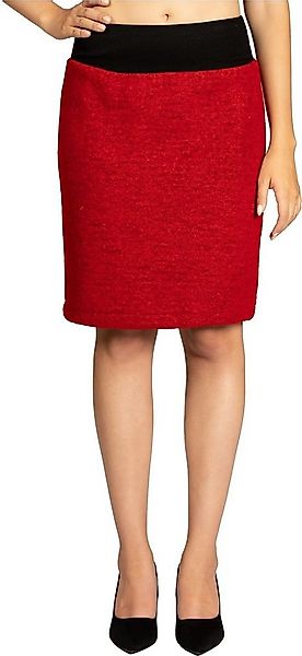 Caspar Bleistiftrock RO031 Damen Winter Bleistift Wollrock knielang günstig online kaufen