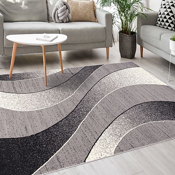 Mazovia Designteppich Modern Teppich Kurzflor Wohnzimmerteppich günstig online kaufen